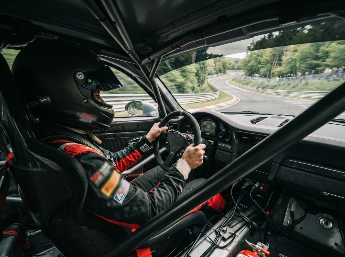 Professional driver on the Nordschleife
